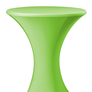 statafelrok rond limegroen 