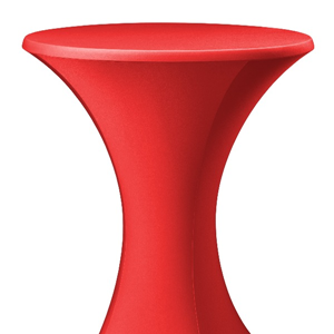 statafelrok rond rood