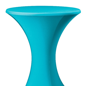 statafelrok rond turquoise