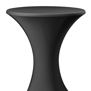 statafelrok rond zwart