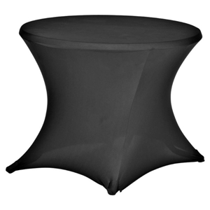 tafelrok zit tafel rond 85cm zwart